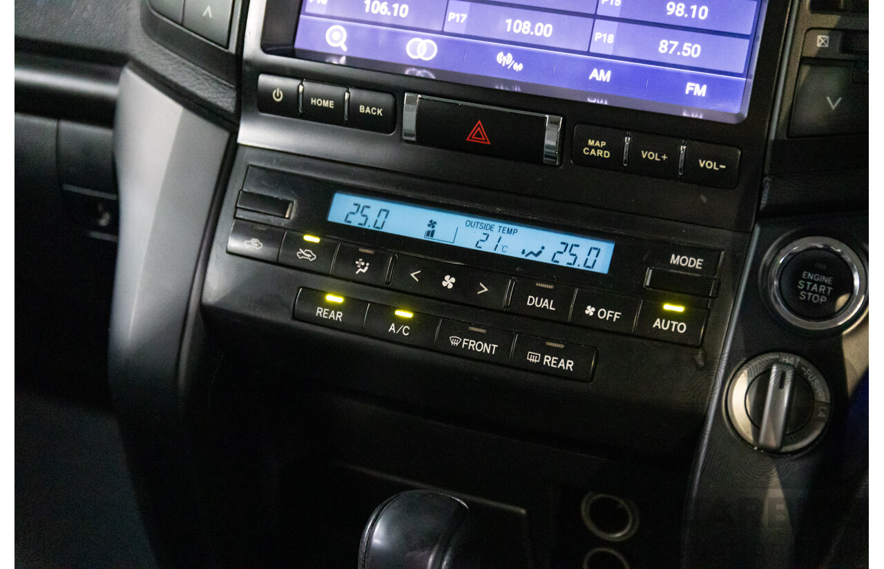 2/2008 Toyota Landcruiser GXL (4x4) VDJ200R 4d Wagon Ebony Black Turbo Diesel V8 4.5L