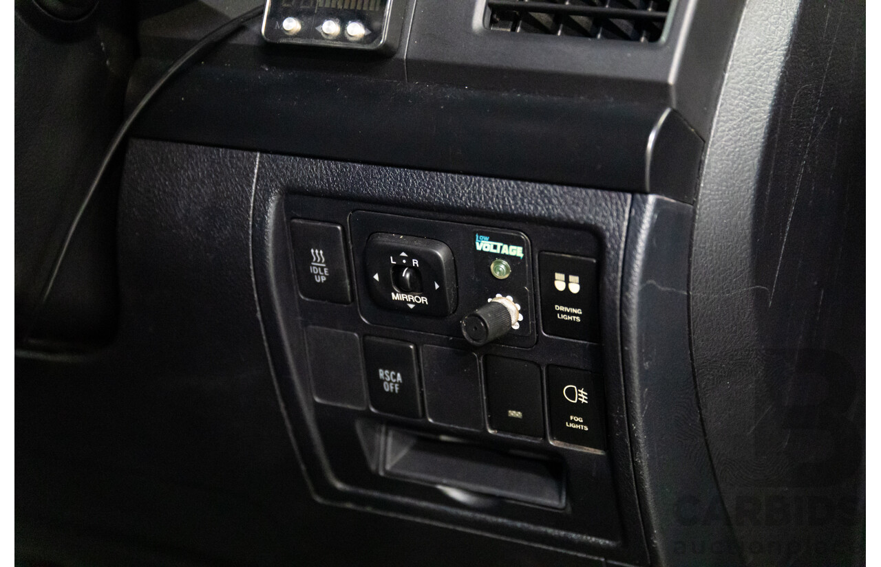 2/2008 Toyota Landcruiser GXL (4x4) VDJ200R 4d Wagon Ebony Black Turbo Diesel V8 4.5L