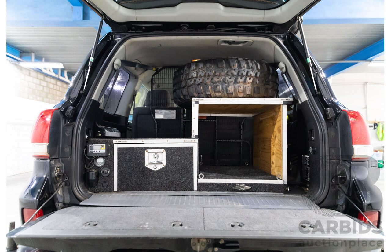 2/2008 Toyota Landcruiser GXL (4x4) VDJ200R 4d Wagon Ebony Black Turbo Diesel V8 4.5L