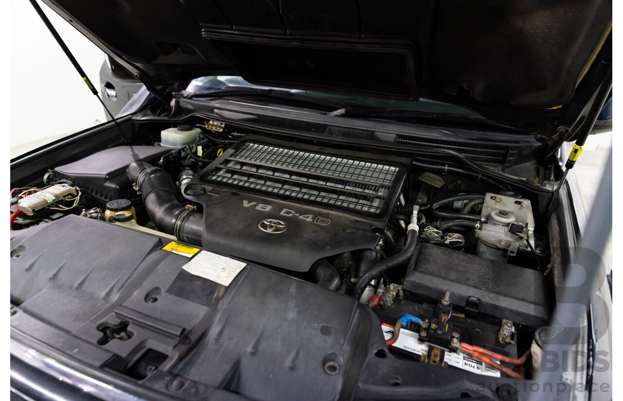 2/2008 Toyota Landcruiser GXL (4x4) VDJ200R 4d Wagon Ebony Black Turbo Diesel V8 4.5L