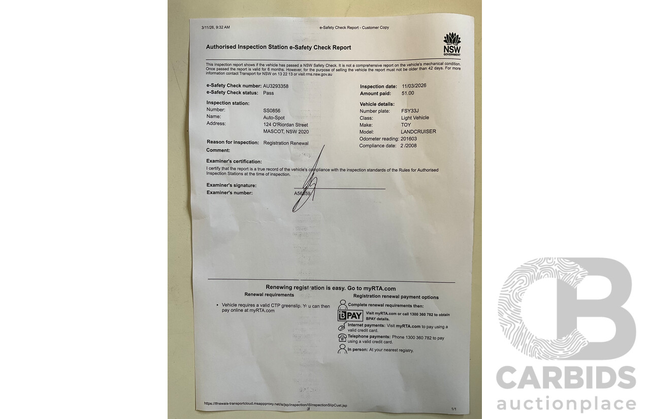 2/2008 Toyota Landcruiser GXL (4x4) VDJ200R 4d Wagon Ebony Black Turbo Diesel V8 4.5L