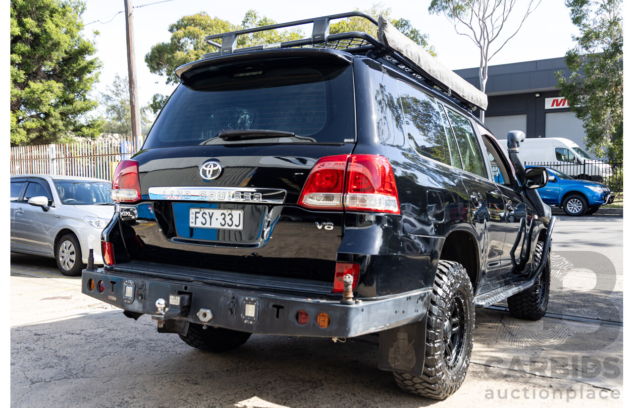 2/2008 Toyota Landcruiser GXL (4x4) VDJ200R 4d Wagon Ebony Black Turbo Diesel V8 4.5L