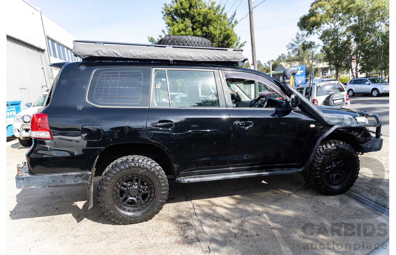 2/2008 Toyota Landcruiser GXL (4x4) VDJ200R 4d Wagon Ebony Black Turbo Diesel V8 4.5L
