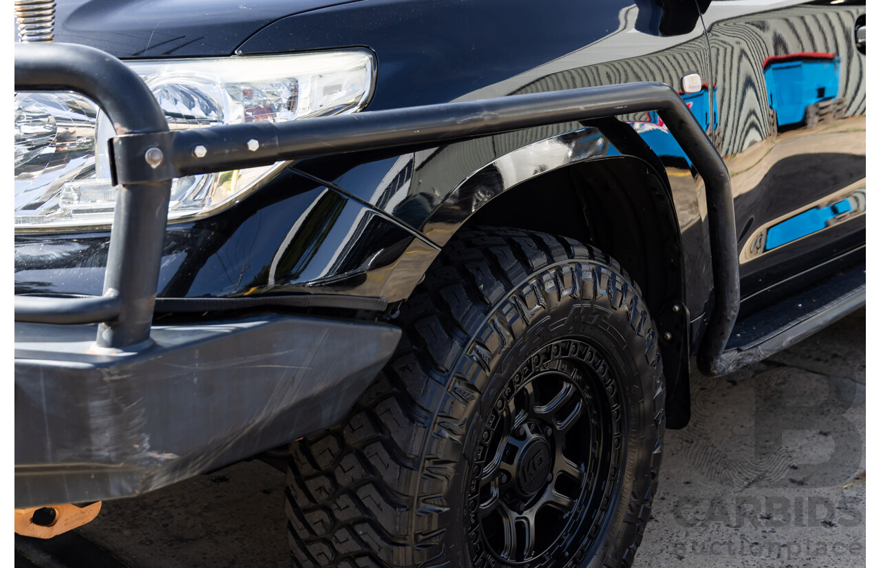 2/2008 Toyota Landcruiser GXL (4x4) VDJ200R 4d Wagon Ebony Black Turbo Diesel V8 4.5L