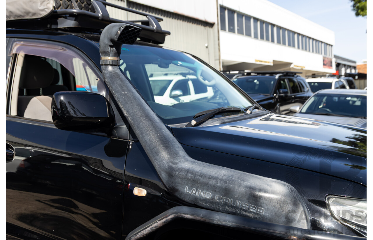 2/2008 Toyota Landcruiser GXL (4x4) VDJ200R 4d Wagon Ebony Black Turbo Diesel V8 4.5L