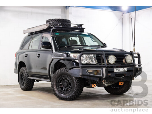 2/2008 Toyota Landcruiser GXL (4x4) VDJ200R 4d Wagon Ebony Black Turbo Diesel V8 4.5L