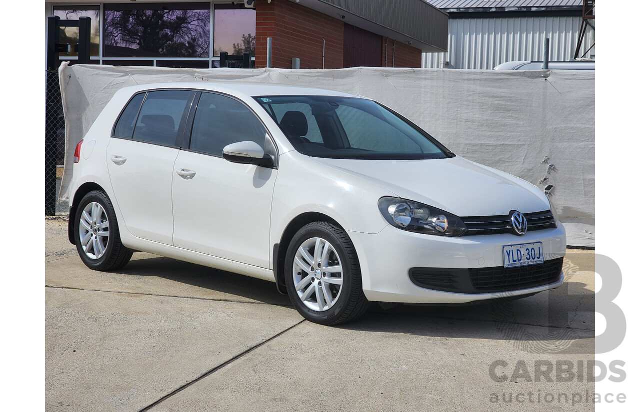 8/2010 Volkswagen Golf 118 TSI Comfortline 1K MY10 5d Hatchback White 1.4L