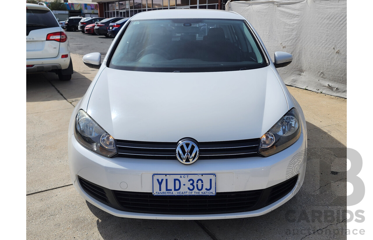 8/2010 Volkswagen Golf 118 TSI Comfortline 1K MY10 5d Hatchback White 1.4L