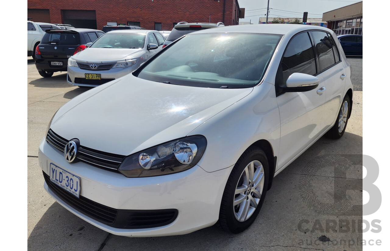 8/2010 Volkswagen Golf 118 TSI Comfortline 1K MY10 5d Hatchback White 1.4L