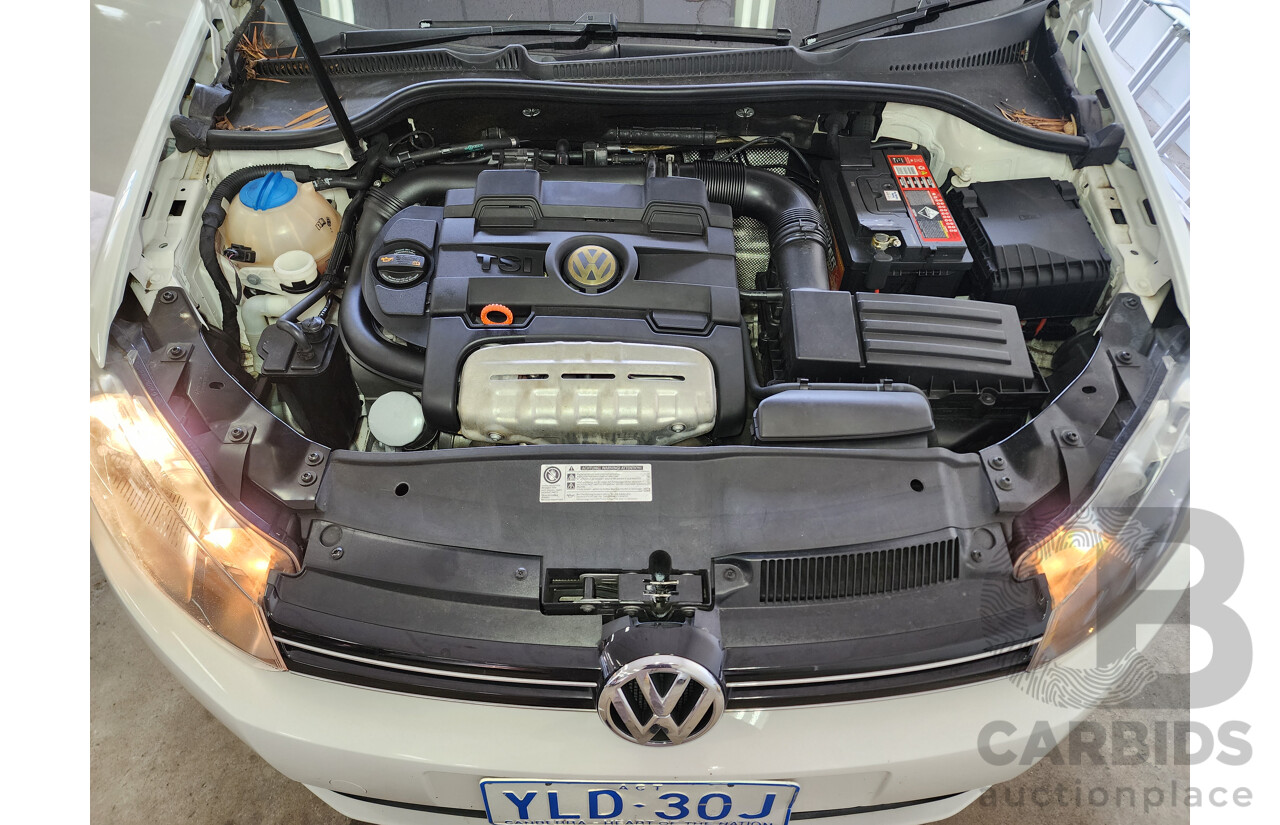 8/2010 Volkswagen Golf 118 TSI Comfortline 1K MY10 5d Hatchback White 1.4L