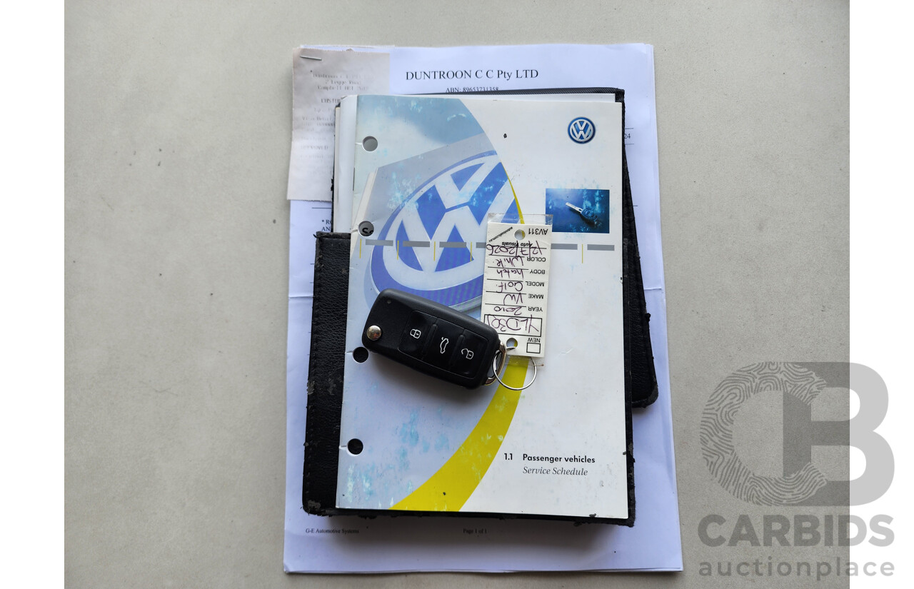 8/2010 Volkswagen Golf 118 TSI Comfortline 1K MY10 5d Hatchback White 1.4L