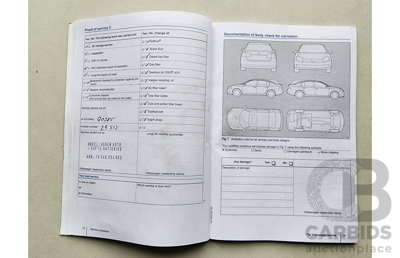 9/2013 Volkswagen Golf 110 TDI Highline AU 5d Hatchback Red 2.0L