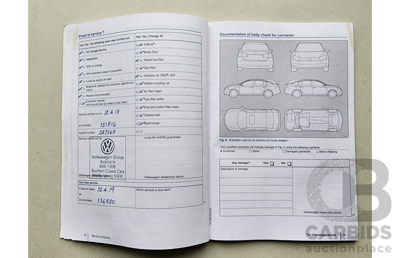 9/2013 Volkswagen Golf 110 TDI Highline AU 5d Hatchback Red 2.0L