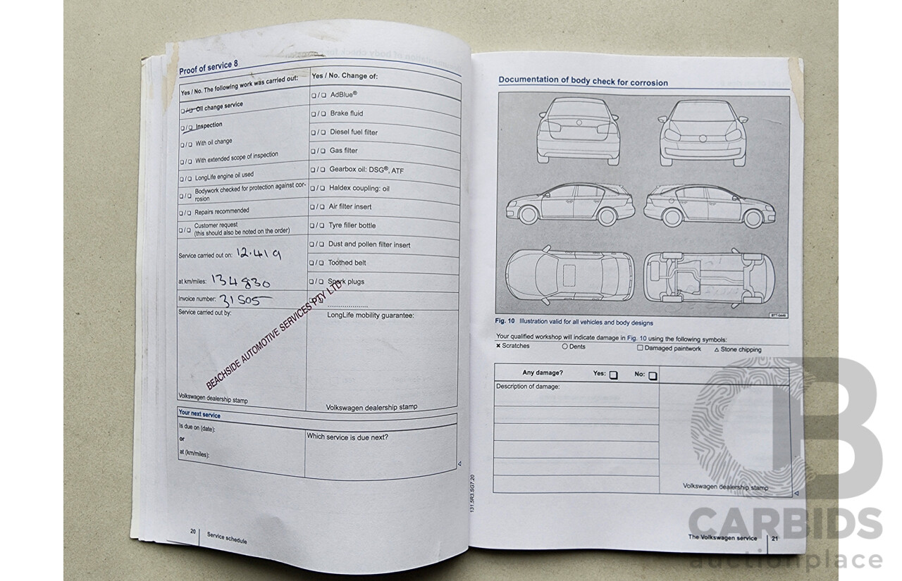 9/2013 Volkswagen Golf 110 TDI Highline AU 5d Hatchback Red 2.0L