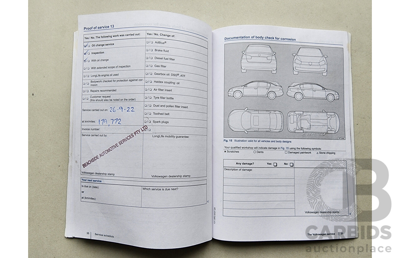 9/2013 Volkswagen Golf 110 TDI Highline AU 5d Hatchback Red 2.0L