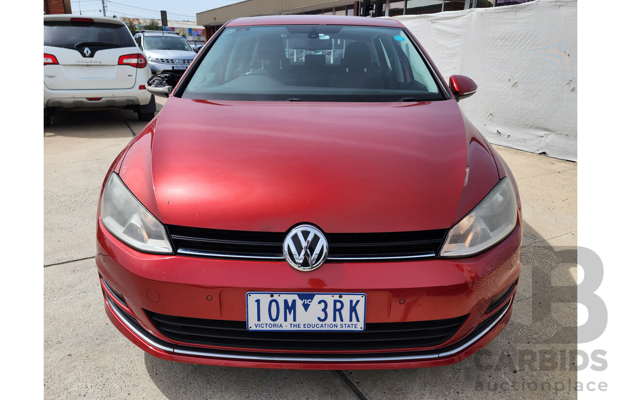 9/2013 Volkswagen Golf 110 TDI Highline AU 5d Hatchback Red 2.0L