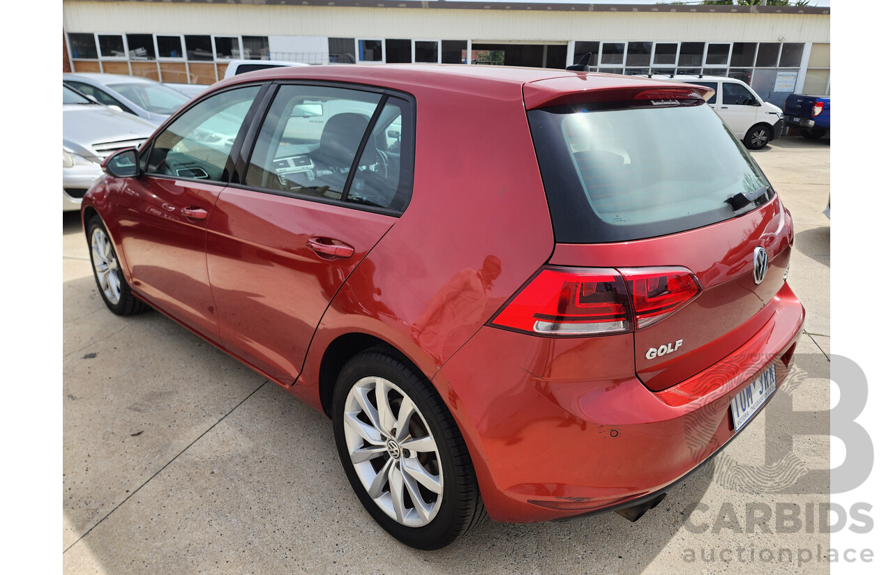 9/2013 Volkswagen Golf 110 TDI Highline AU 5d Hatchback Red 2.0L