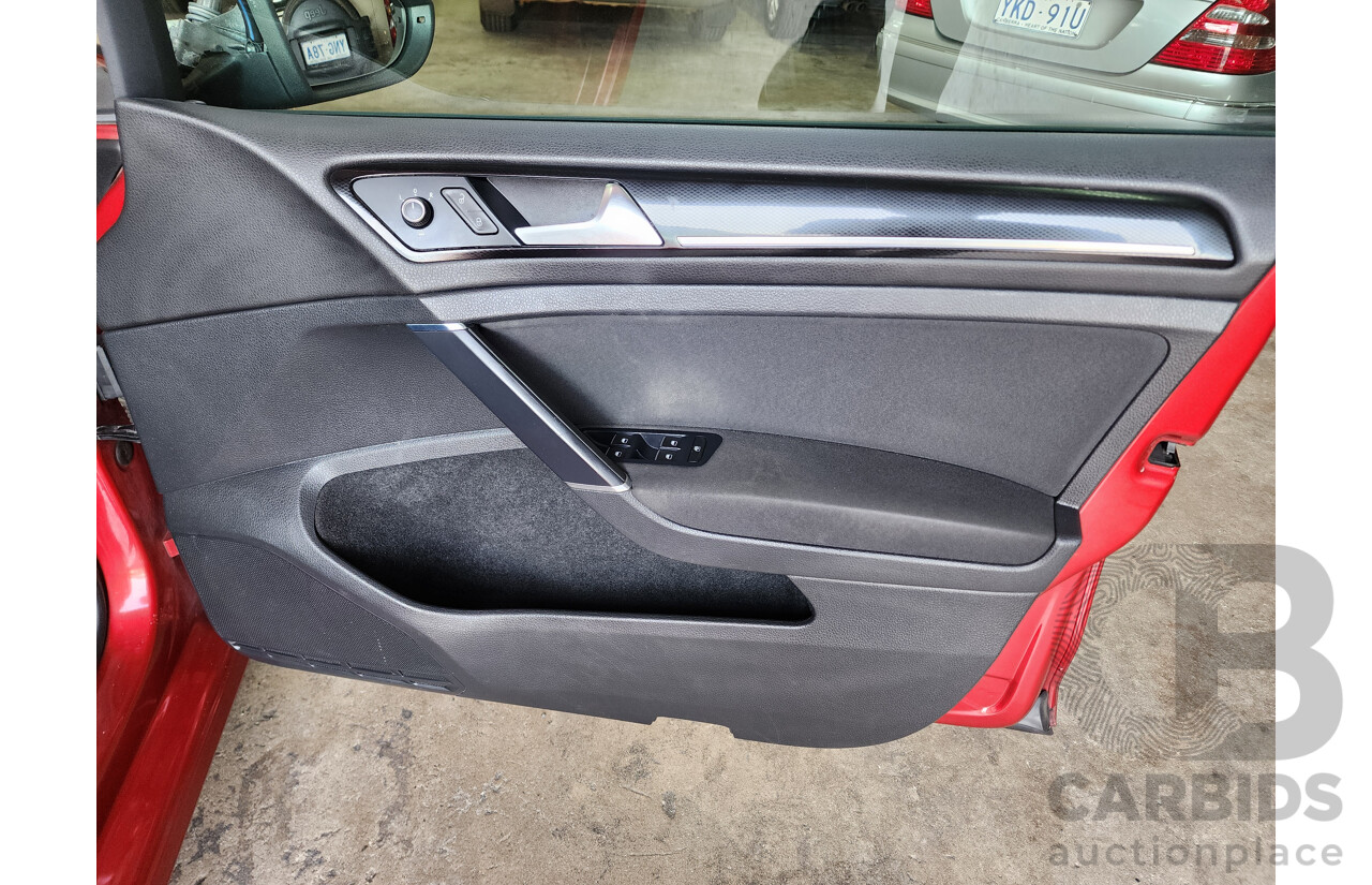 9/2013 Volkswagen Golf 110 TDI Highline AU 5d Hatchback Red 2.0L