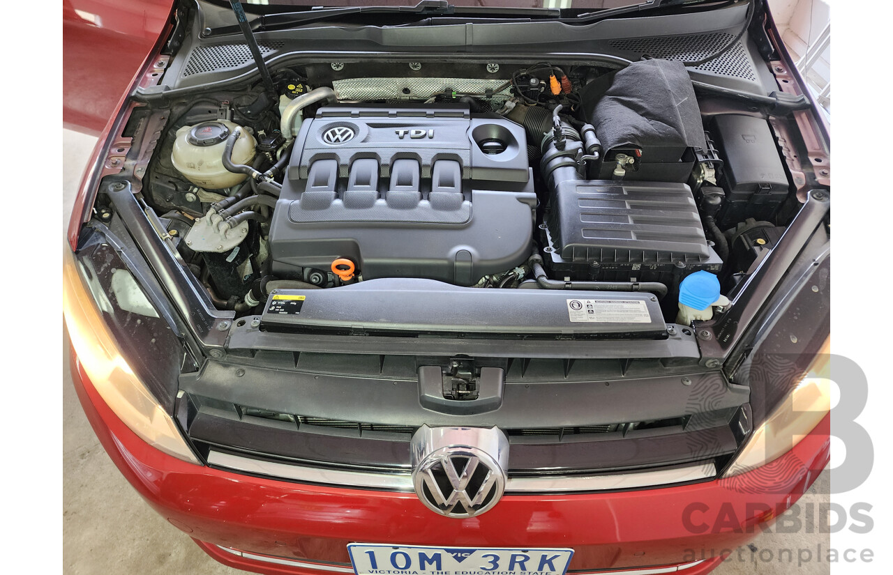 9/2013 Volkswagen Golf 110 TDI Highline AU 5d Hatchback Red 2.0L