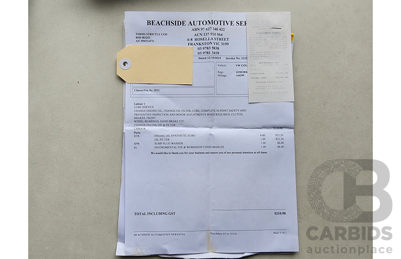 9/2013 Volkswagen Golf 110 TDI Highline AU 5d Hatchback Red 2.0L