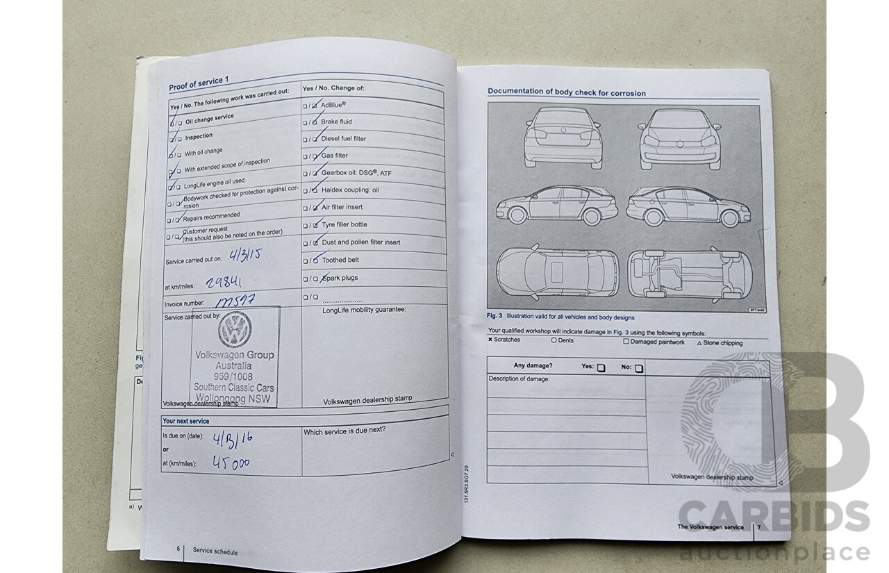 9/2013 Volkswagen Golf 110 TDI Highline AU 5d Hatchback Red 2.0L