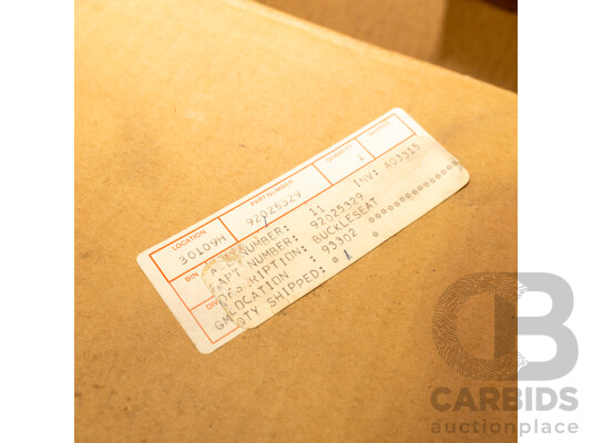 Collection of Seven NOS Genuine Holden Seat Belt Components