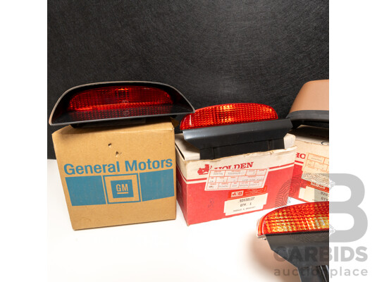 Collection of Four NOS Genuine Holden Rear High Mount Brake Lights