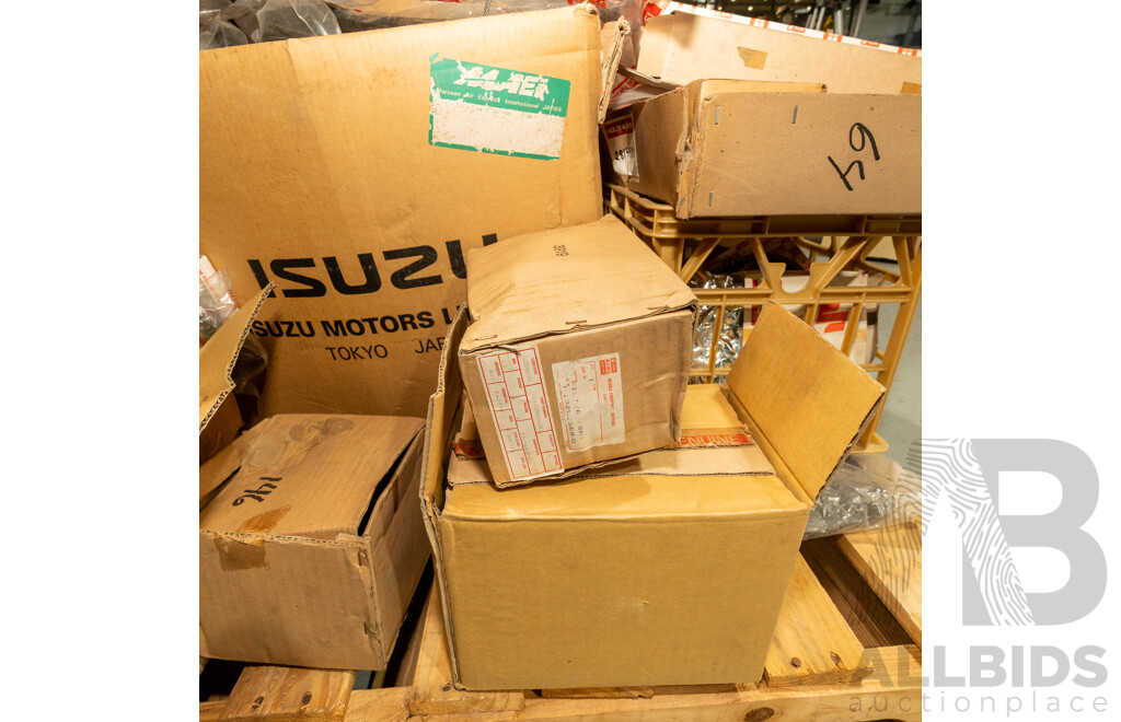 Pallet Lot of NOS Genuine Isuzu Truck and Car Parts