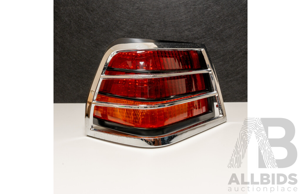 Vintage NOS Genuine Holden HJ/HX/HJ Left Hand Side Tail Light with Lens and Chrome Bezel