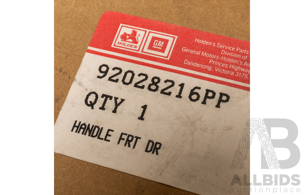 Pair of NOS Genuine Holden VN / VP Commodore Left and Right Hand Door Handles - Mulberry & Beige