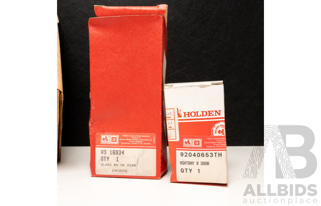 Collection of Five Genuine Holden NOS Interior Parts