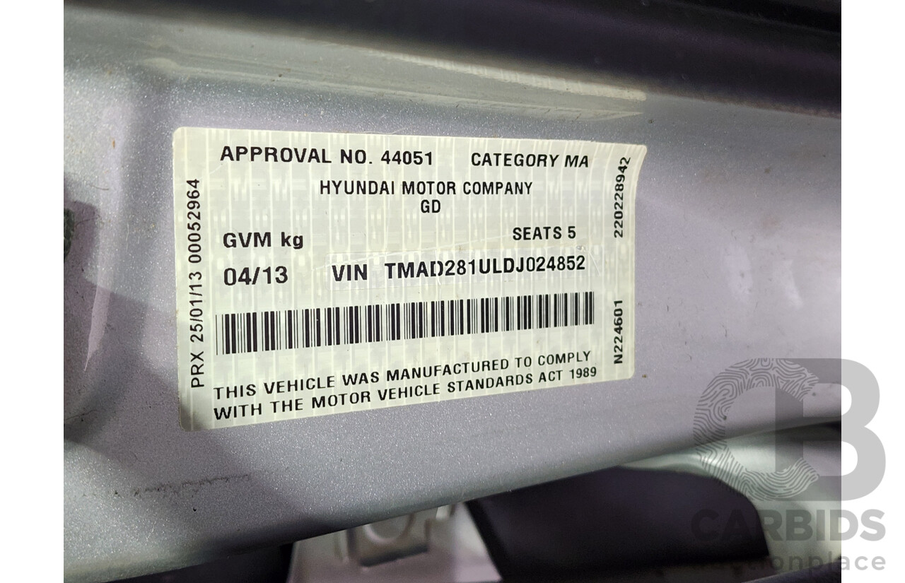 4/2013 Hyundai i30 Active 1.6 CRDi GD 5d Hatchback Silver 1.6L