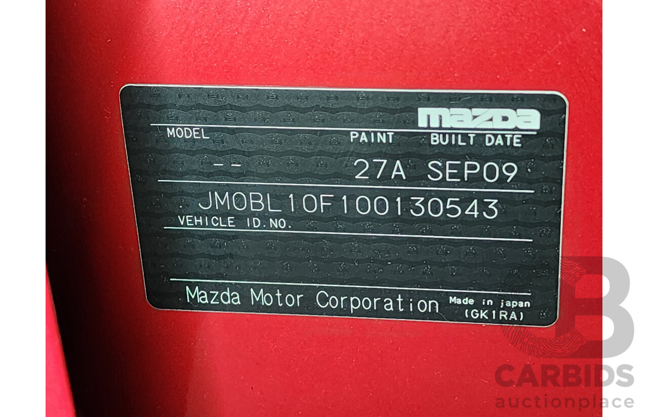 1/2009 Mazda Mazda3 MAXX Sport BL 5d Hatchback Red 2.0L