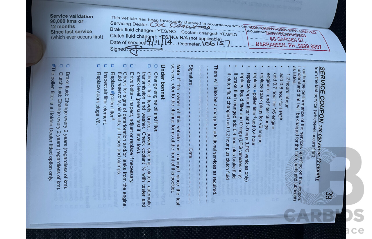 4/2010 Holden Commodore SV6 VE MY10 Utility Nitrate Silver Metallic V6 3.6L