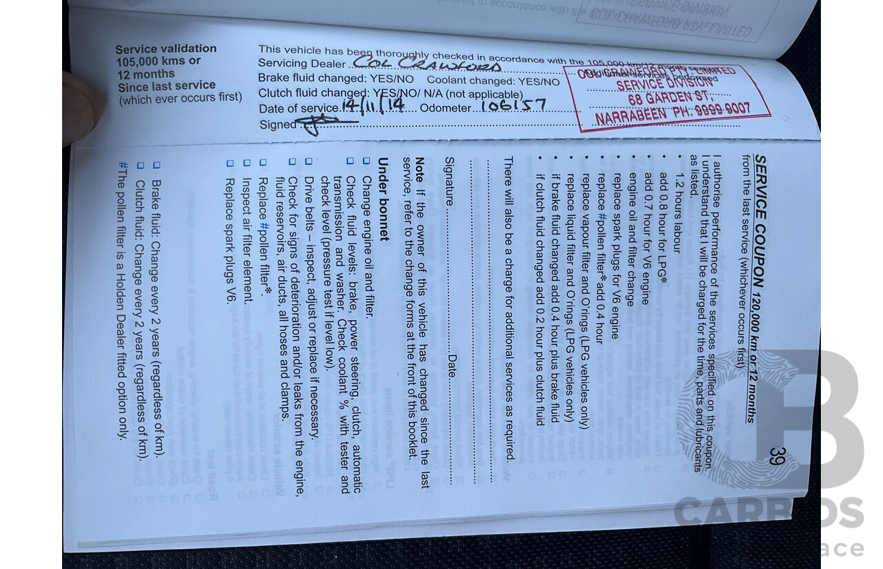 4/2010 Holden Commodore SV6 VE MY10 Utility Nitrate Silver Metallic V6 3.6L