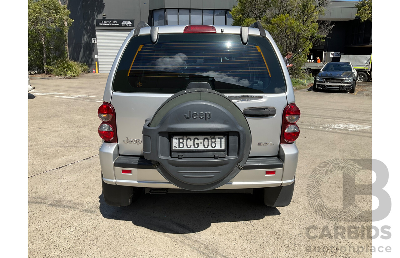 6/2007 Jeep Cherokee Sport (4x4) KJ MY05 UPGRADE 4d Wagon Silver Or Chrome 3.7L