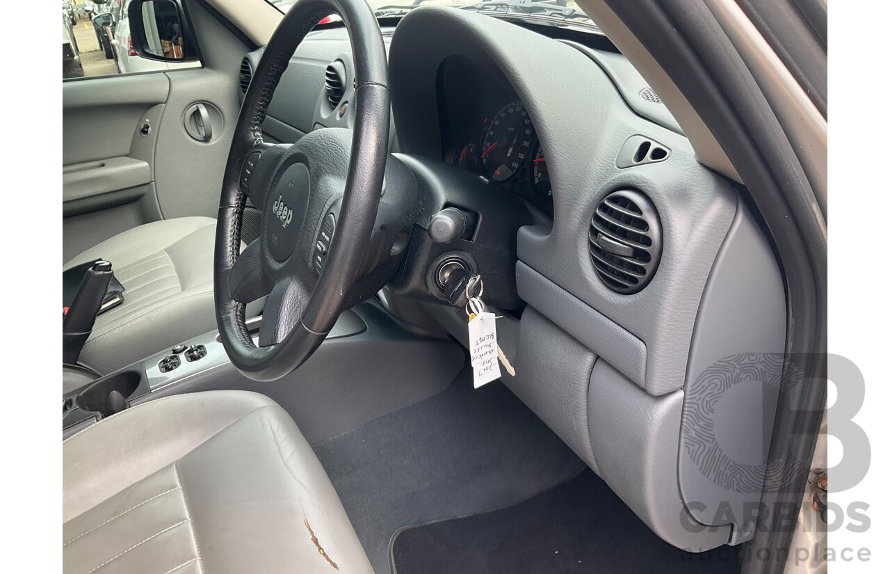 6/2007 Jeep Cherokee Sport (4x4) KJ MY05 UPGRADE 4d Wagon Silver Or Chrome 3.7L