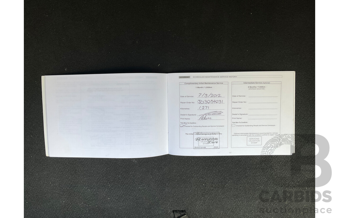 12/2011 Hyundai i30 SX FD MY11 5d Hatchback Blue 2.0L