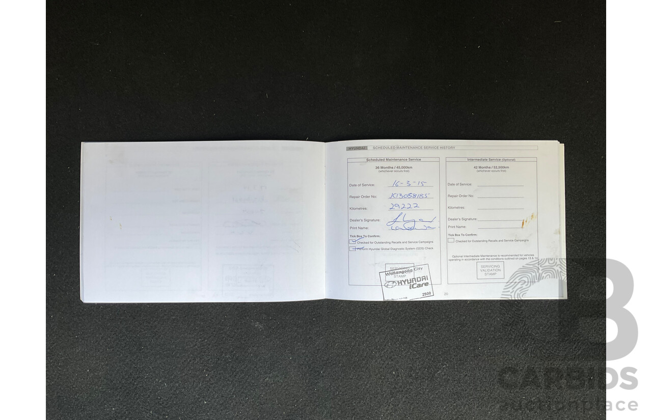 12/2011 Hyundai i30 SX FD MY11 5d Hatchback Blue 2.0L