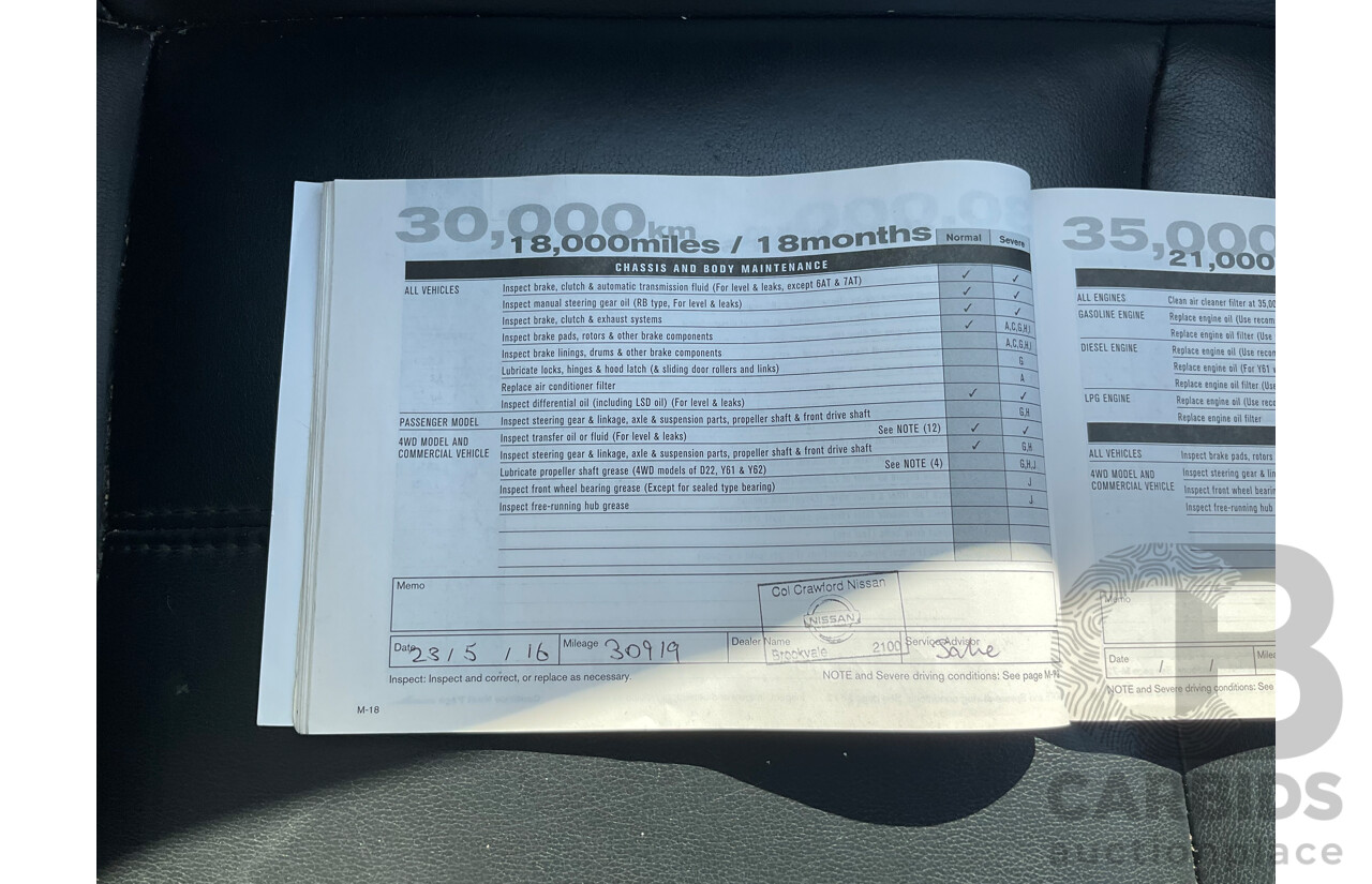 06/2014 Nissan Pathfinder ST-L (FWD) R52 MY15 Upgrade 4D Wagon Crystal White Pearl V6 3.5L