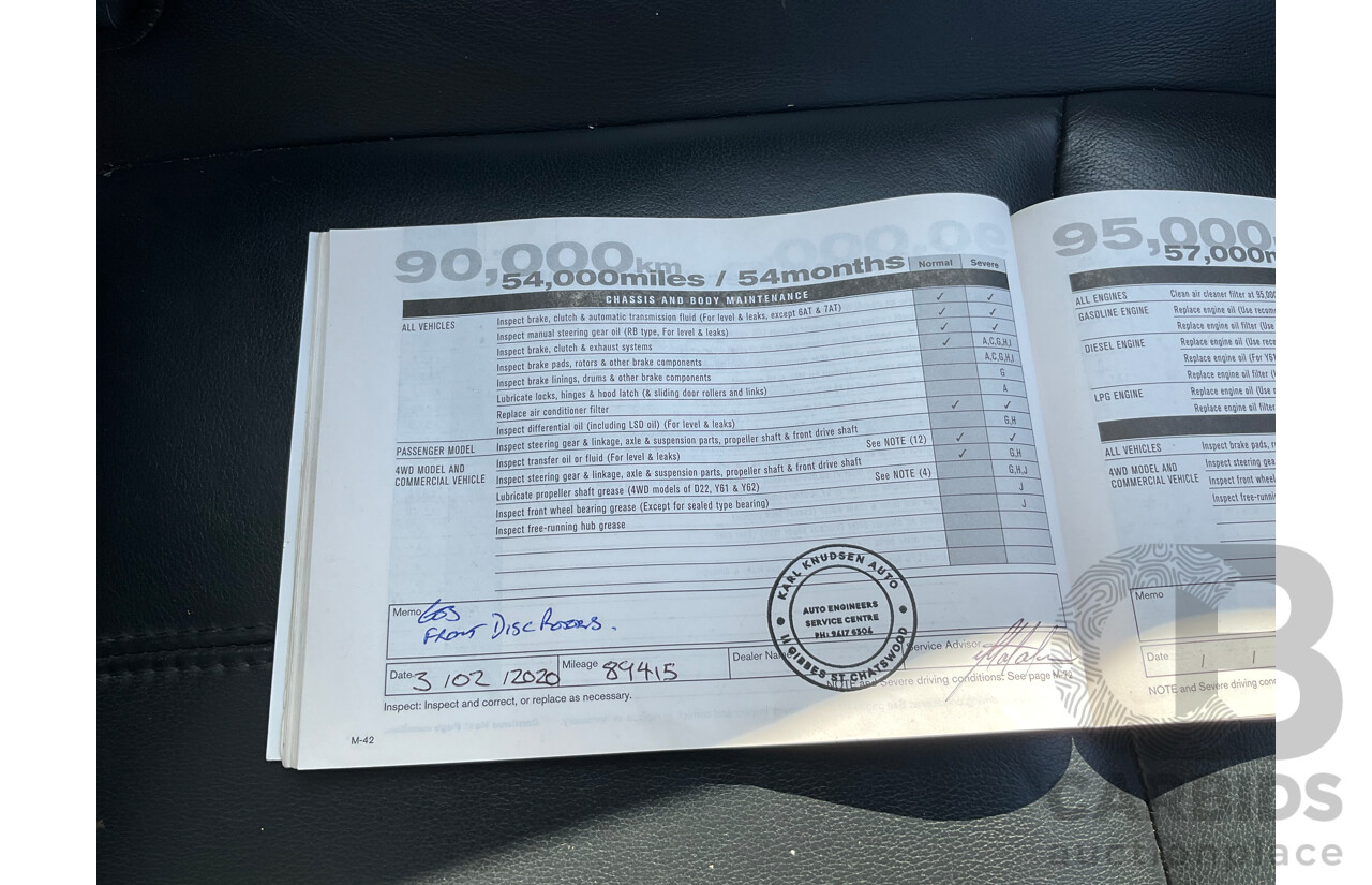 06/2014 Nissan Pathfinder ST-L (FWD) R52 MY15 Upgrade 4D Wagon Crystal White Pearl V6 3.5L