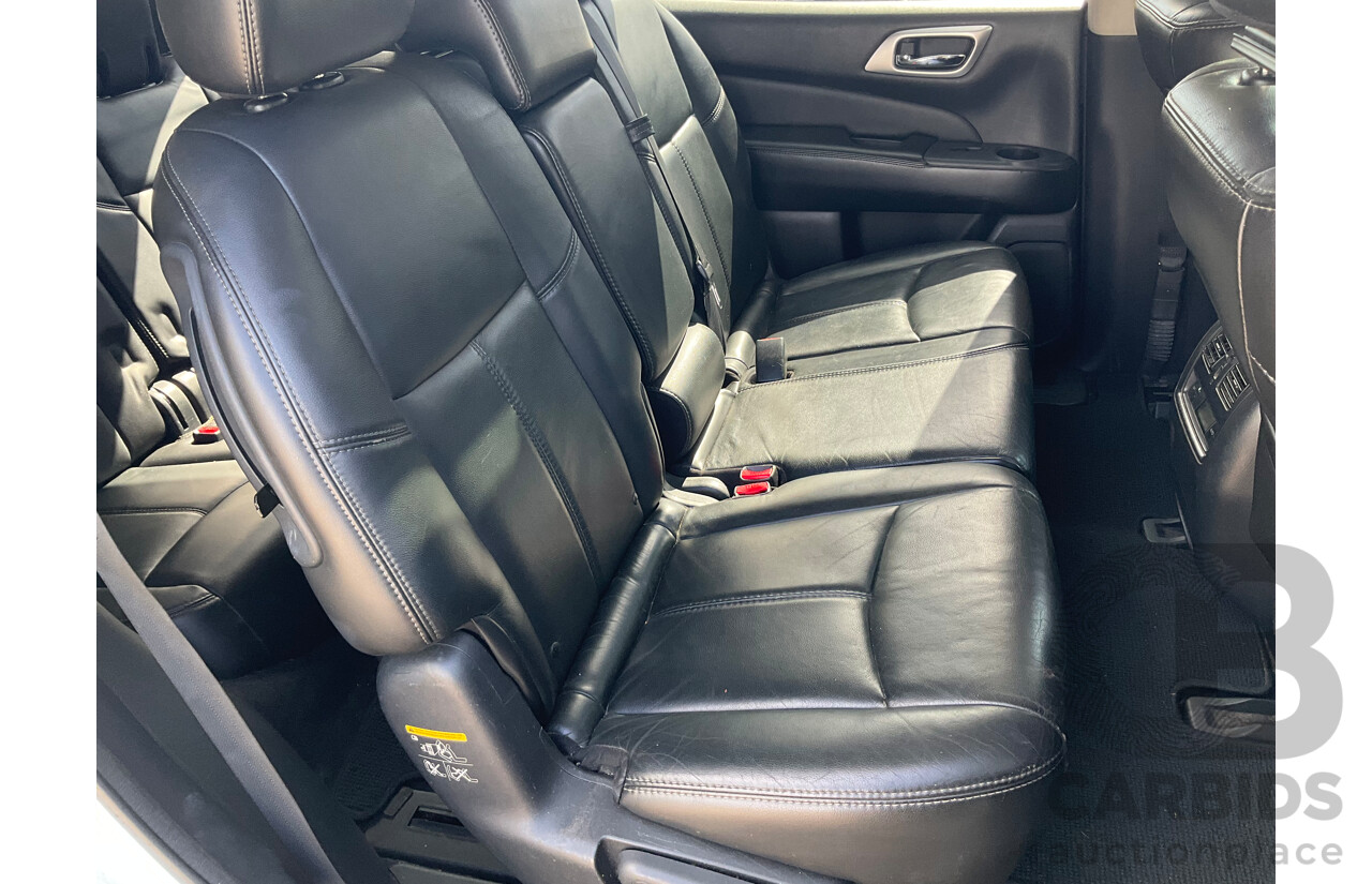 06/2014 Nissan Pathfinder ST-L (FWD) R52 MY15 Upgrade 4D Wagon Crystal White Pearl V6 3.5L