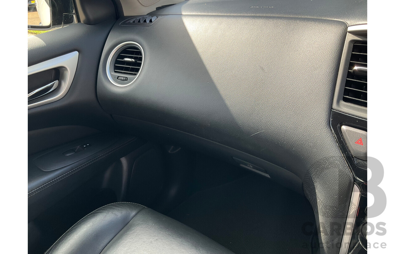 06/2014 Nissan Pathfinder ST-L (FWD) R52 MY15 Upgrade 4D Wagon Crystal White Pearl V6 3.5L