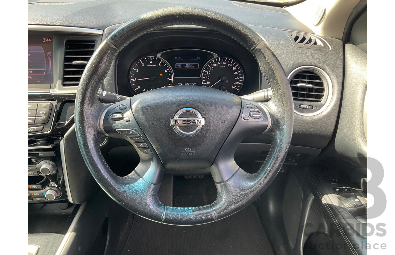 06/2014 Nissan Pathfinder ST-L (FWD) R52 MY15 Upgrade 4D Wagon Crystal White Pearl V6 3.5L