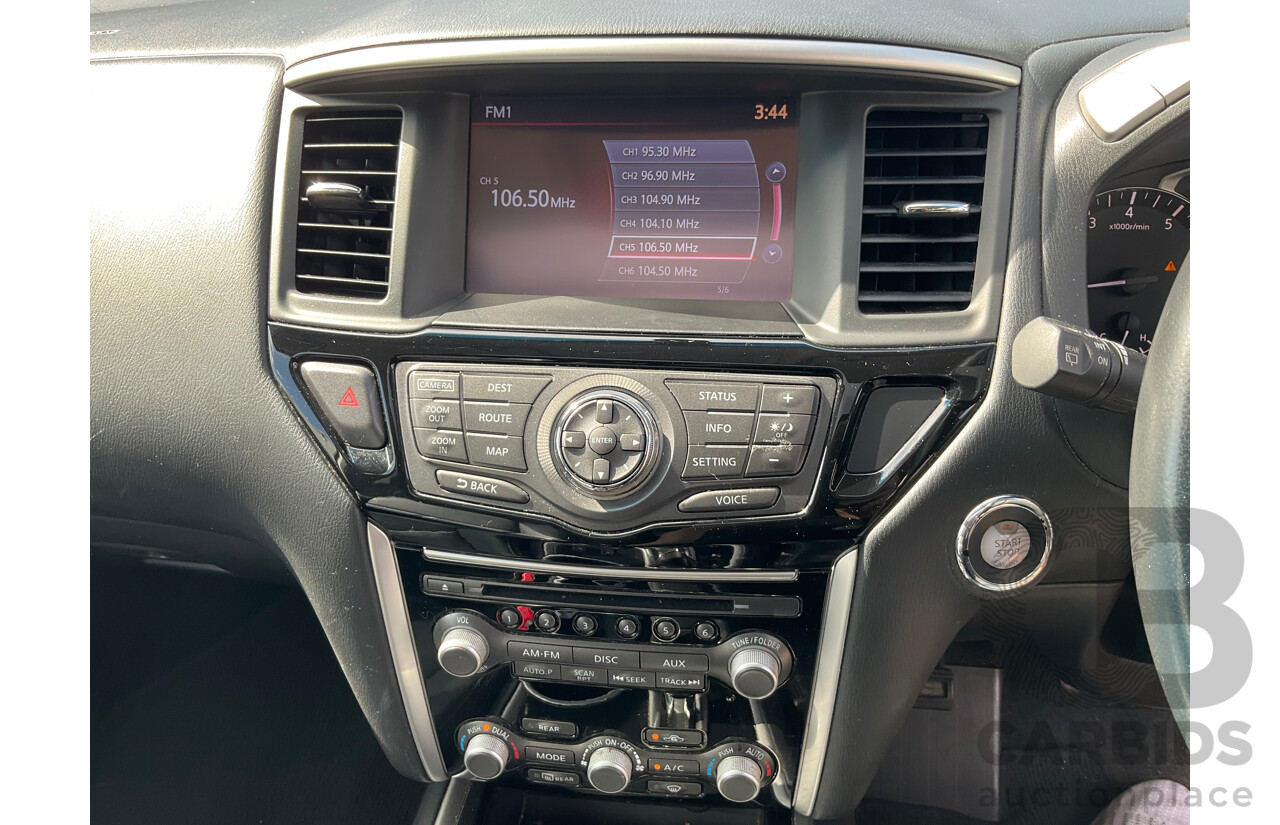 06/2014 Nissan Pathfinder ST-L (FWD) R52 MY15 Upgrade 4D Wagon Crystal White Pearl V6 3.5L