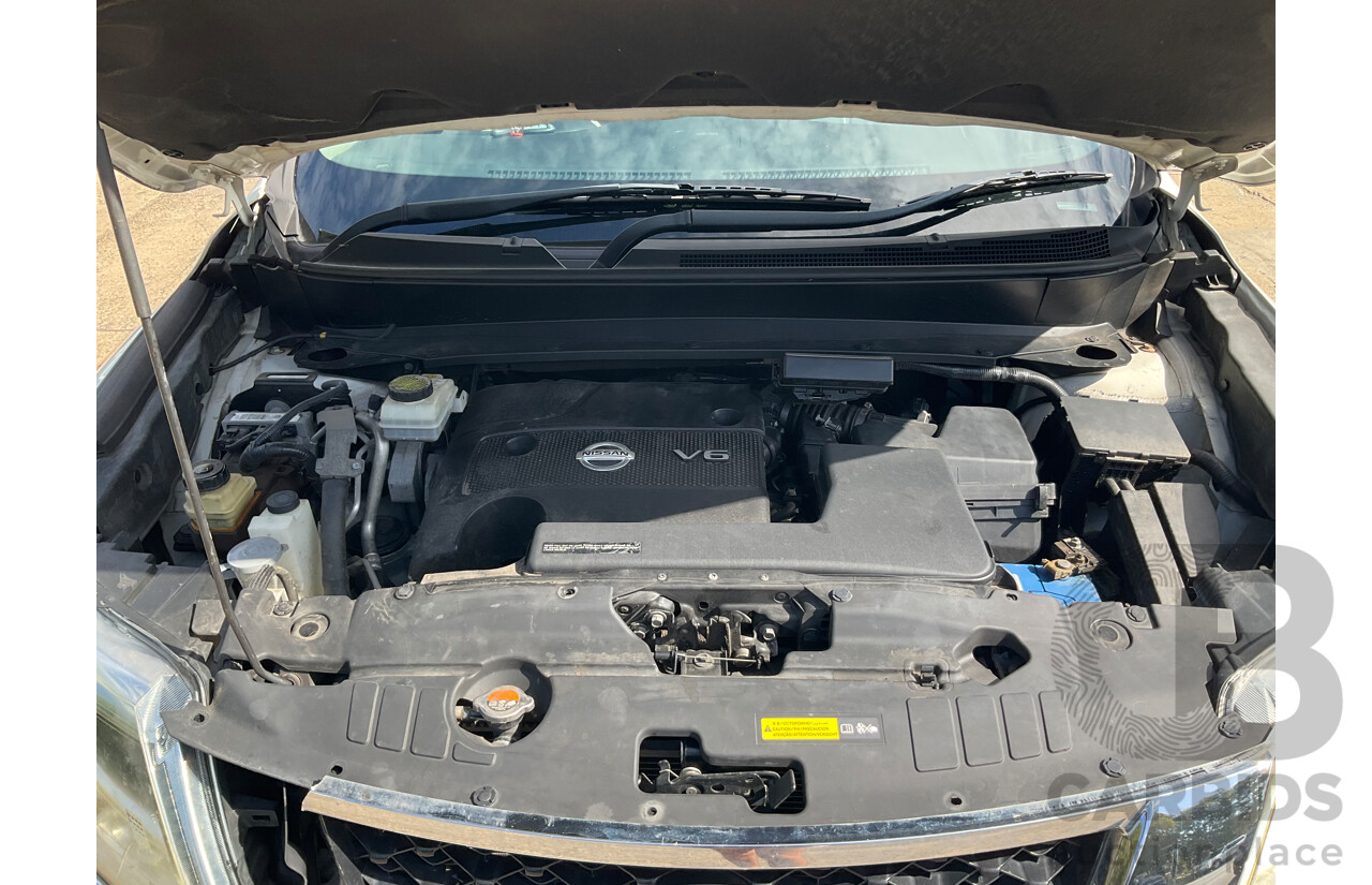 06/2014 Nissan Pathfinder ST-L (FWD) R52 MY15 Upgrade 4D Wagon Crystal White Pearl V6 3.5L