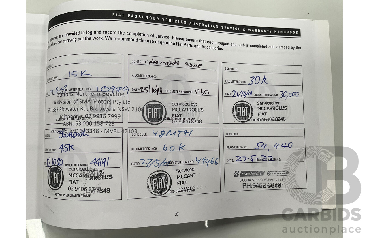 11/2015 Fiat 500X Pop (FWD) 4d Wagon Bianca White Turbo 1.4L