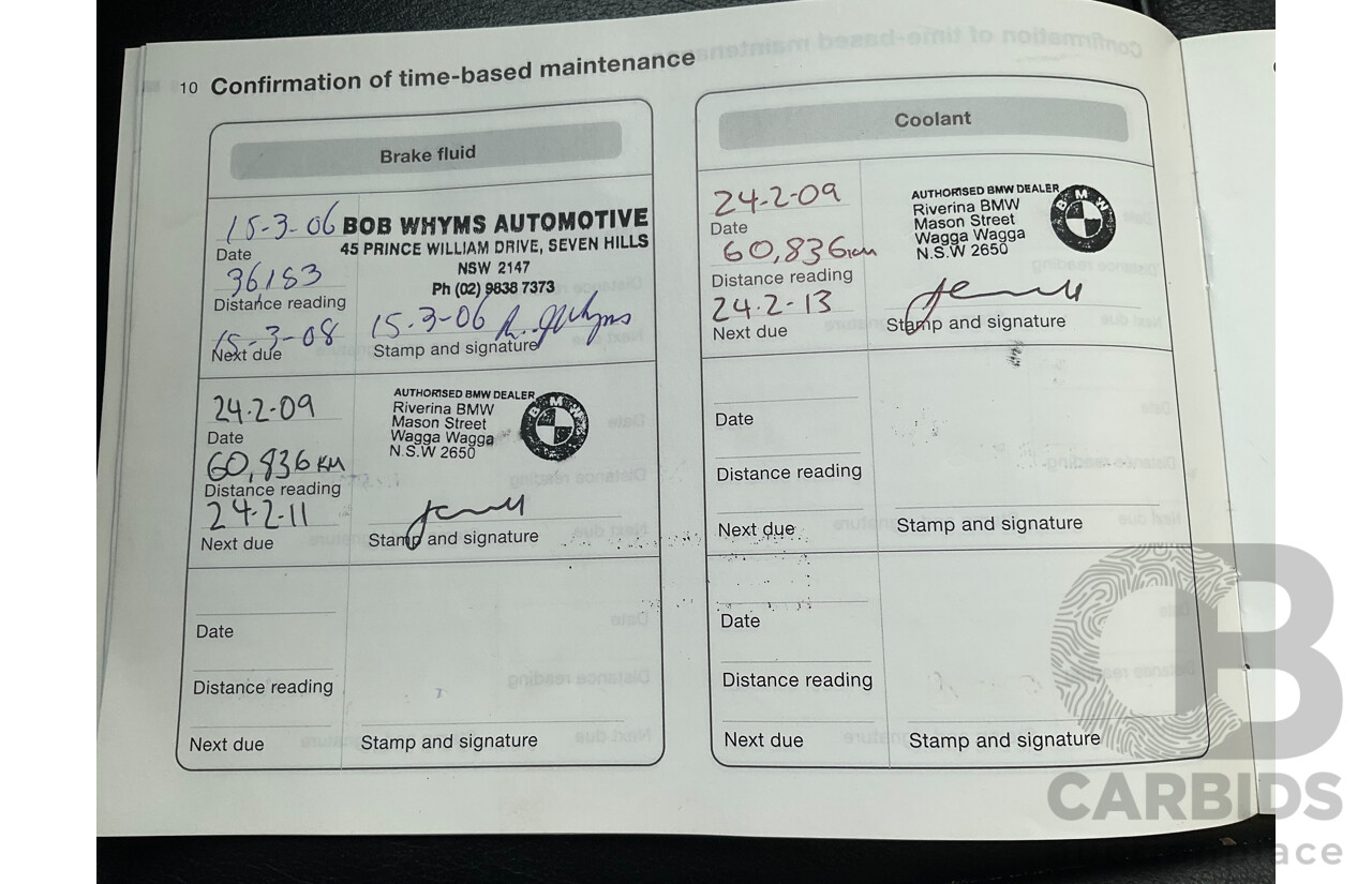 6/2002 BMW 330i E46 4d Sedan Orient Blue Metallic 3.0L