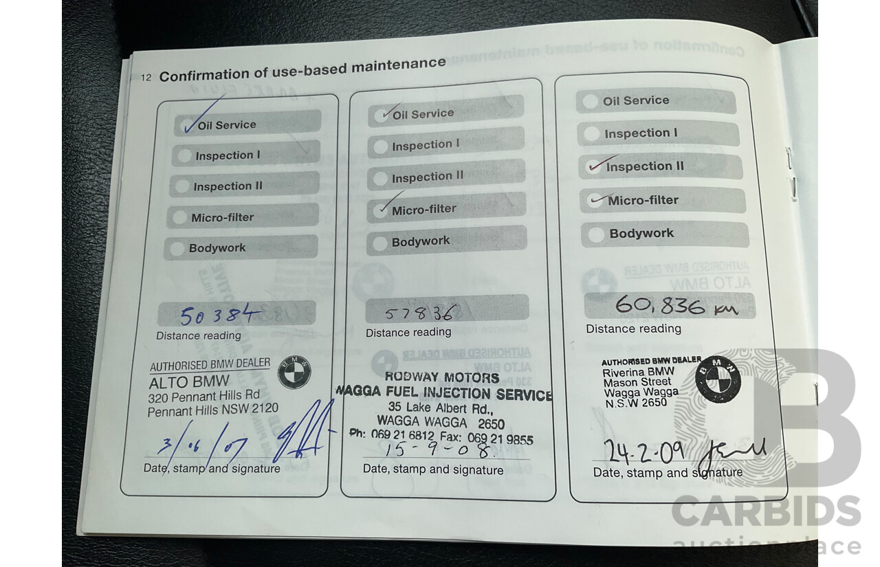 6/2002 BMW 330i E46 4d Sedan Orient Blue Metallic 3.0L