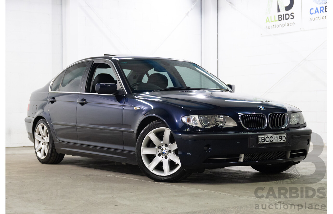 6/2002 BMW 330i E46 4d Sedan Orient Blue Metallic 3.0L